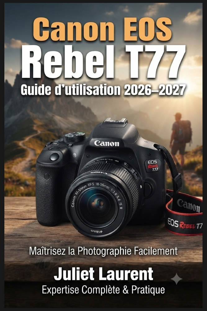 Canon EOS Rebel T77 Guide d'utilisation 2026-2027: Maîtrisez Votre Appareil Photo Reflex Numérique: Paramètres Avancés, Astuces de Composition, Modes cover