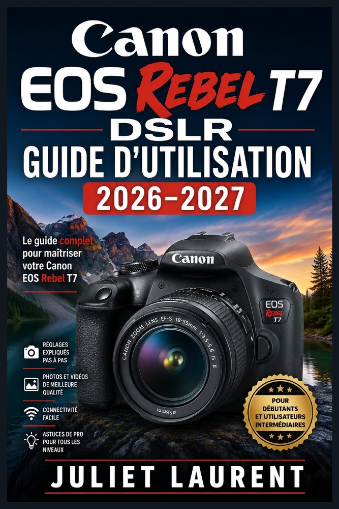 Canon EOS Rebel T7 DSLR Guide d'utilisation 2026-2027: Maîtrise de l'interface et configuration initiale cover
