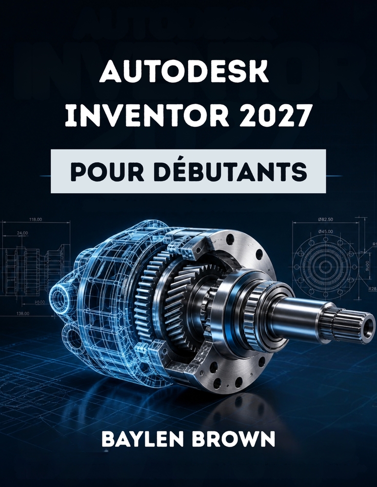 Autodesk Inventor 2027 pour débutants: Guide complet étape par étape de la conception mécanique 3D et de la modélisation de produits cover