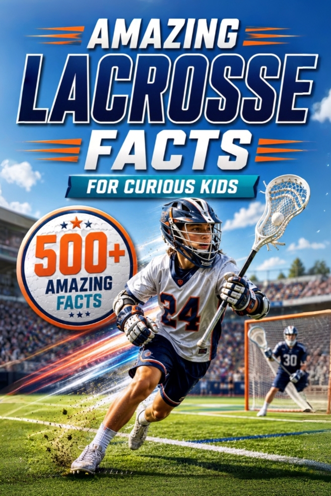 Amazing Lacrosse Facts For Curious Kids: 500+ Amazing Facts About Lacrosse History, Rules, Equipment, Olympic Lacrosse, World Records, Skills, Traditi cover
