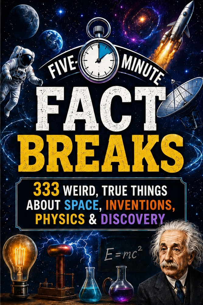 Five-Minute Science & Space Fact Breaks: 333 Weird, True Things About Space, Inventions, Physics & Discovery cover