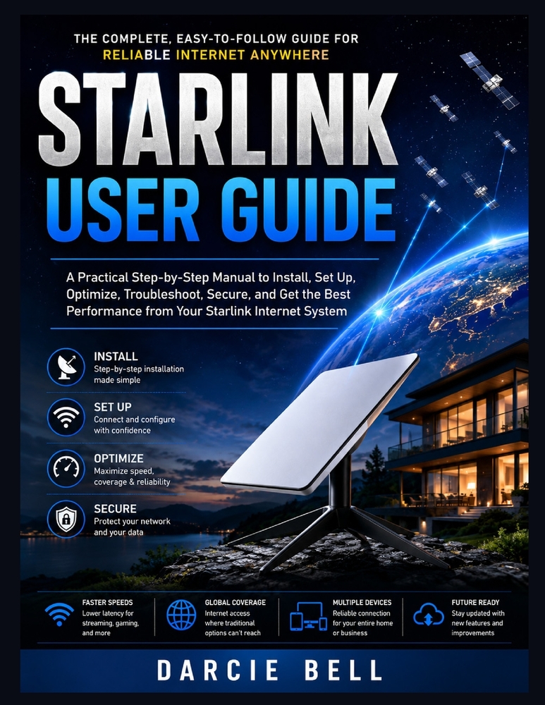 Starlink User Guide: A Practical Step-by-Step Manual to Install, Set Up, Optimize, Troubleshoot, Secure, and Get the Best Performance from Your Starli cover