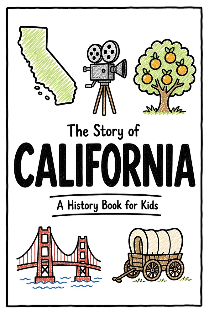 The Story of California - A History Book for Kids: A Fun and Educational Illustrated California History Book for Kids with Fast Facts and Easy Reading cover