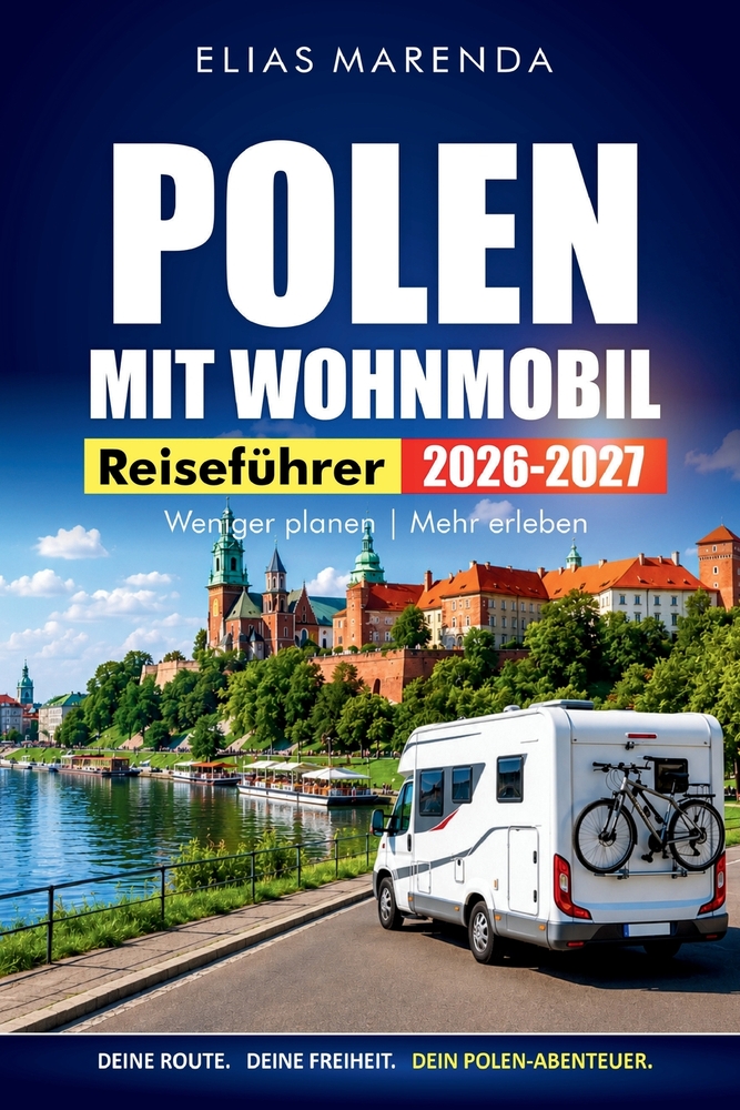 Polen Mit Wohnmobil 2026-2027: Preisgünstige Routen, Campingplätze, landschaftliche Haltepunkte und praktische Reiserouten für Krakau, Danzig und die cover