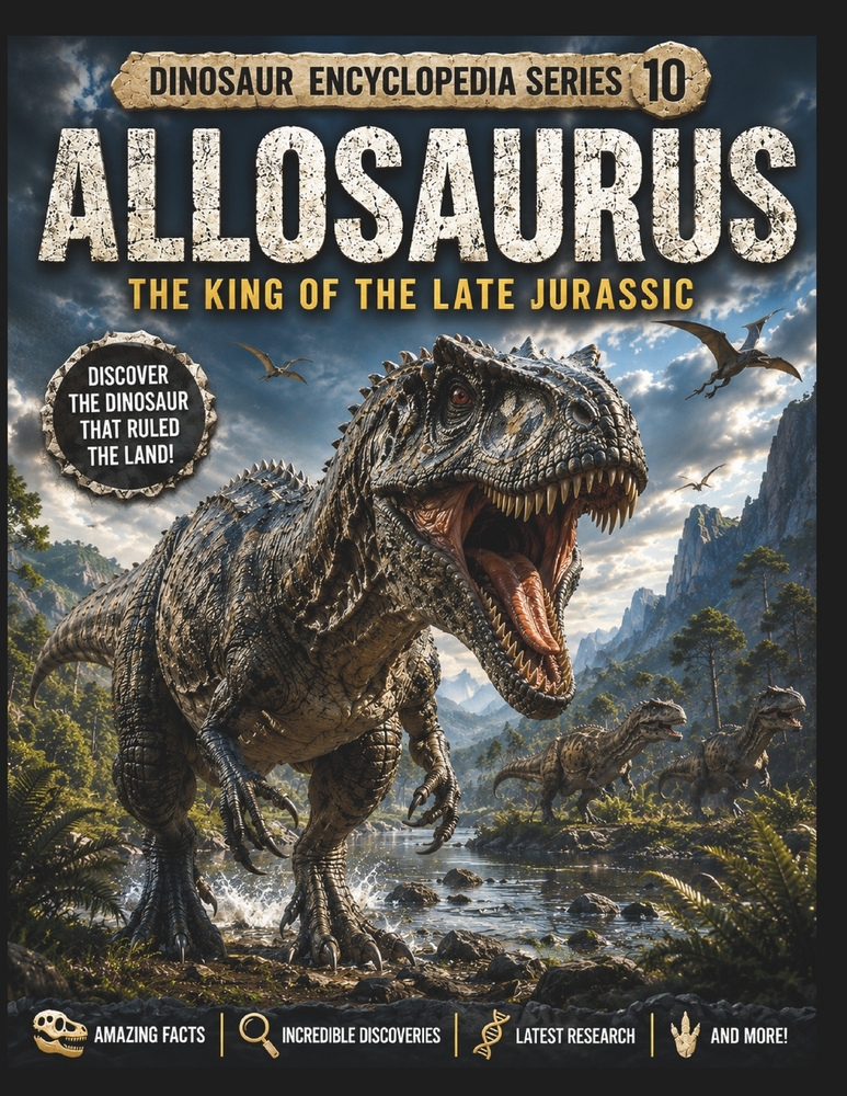 Dinosaur Encyclopedia Series Vol. 10: Allosaurus: Discover the Mighty Hunter of the Late Jurassic! cover