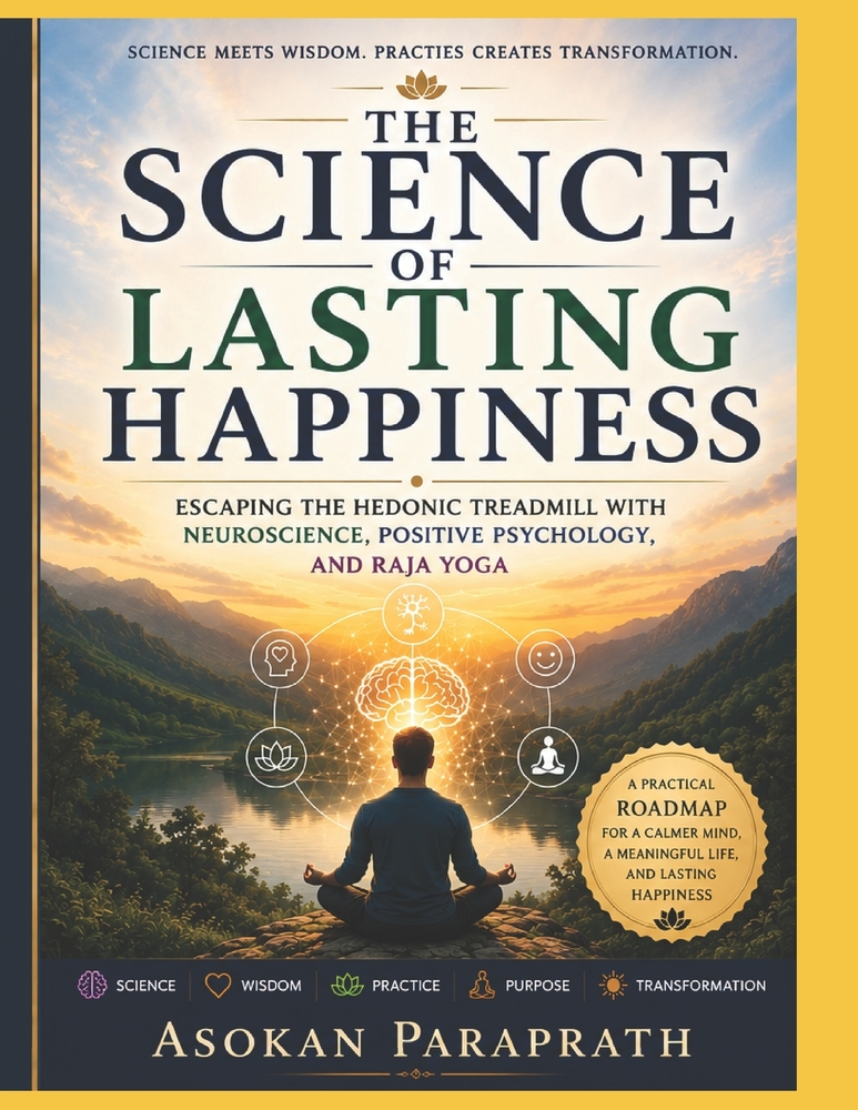 The Science of Lasting Happiness: Escaping the Hedonic Treadmill with Nuro science, Positive psychology and Raja Yoga cover