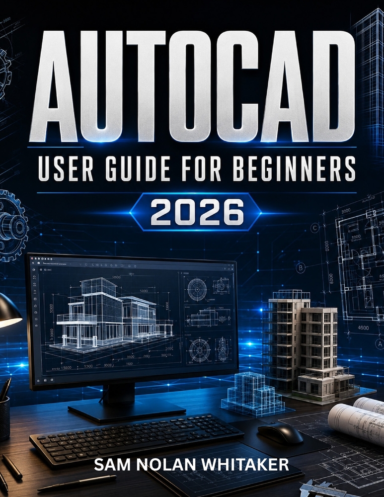 AutoCAD User Guide for Beginners 2026: Master 2D Drafting and 3D Modeling with Easy-to-Follow Lessons, Practice Exercises, and Real Illustrations cover