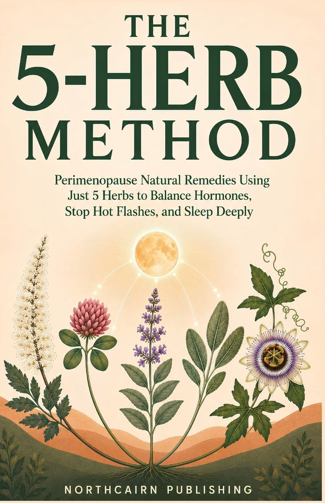 The 5-Herb Method: Perimenopause Natural Remedies Using Just 5 Herbs to Balance Hormones, Stop Hot Flashes, and Sleep Deeply cover