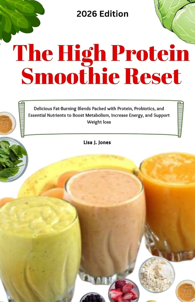 The High-Protein Smoothie Reset: Delicious Fat-Burning Blends Packed with Protein, Probiotics, and Essential Nutrients to Boost Metabolism, Increase E cover