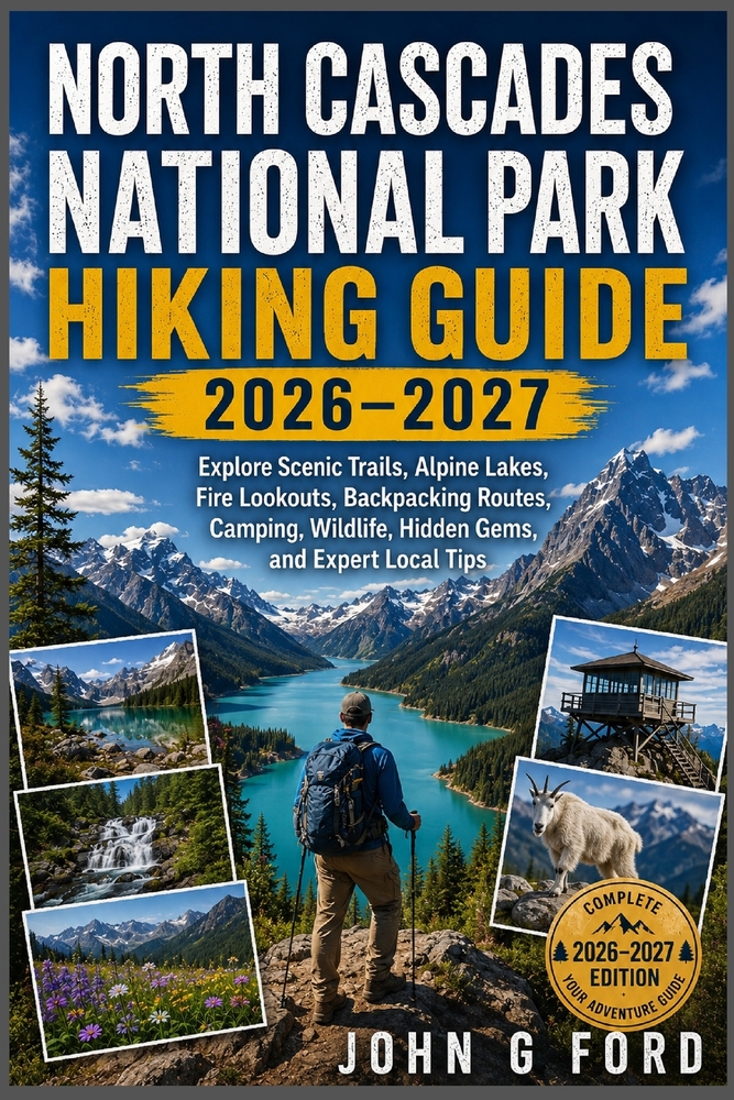 North Cascades National Park Hiking Guide 2026-2027: Explore Scenic Trails, Alpine Lakes, Fire Lookouts, Backpacking Routes, Camping, Wildlife, Hidden cover