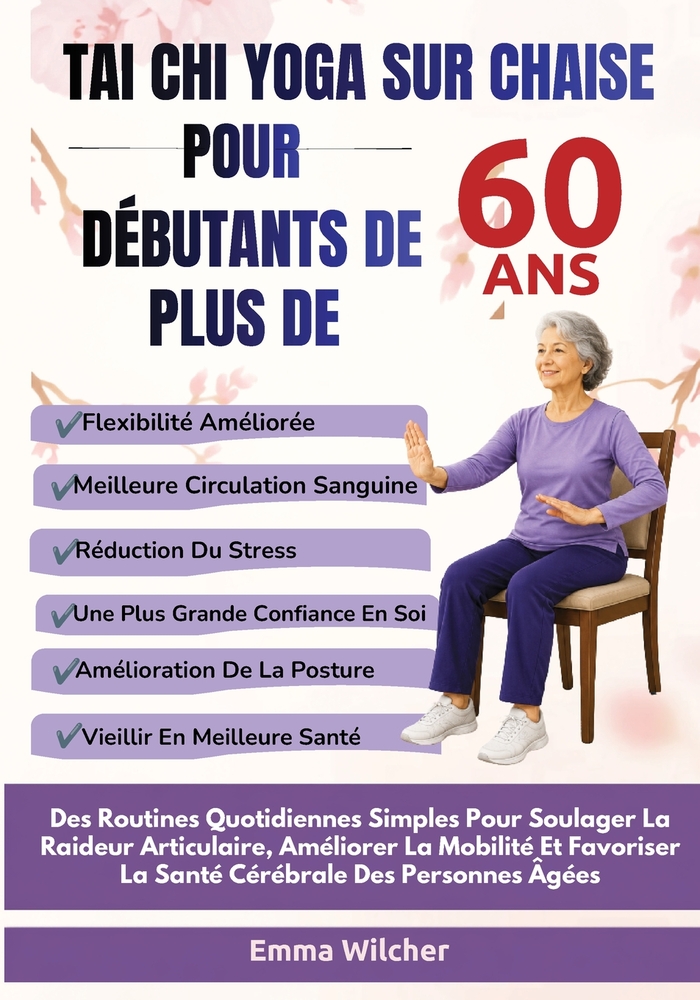 Tai CHI Yoga Sur Chaise Pour Débutants de Plus de 60 ANS: Des Routines Quotidiennes Simples Pour Soulager La Raideur Articulaire, Améliorer La Mobilit cover