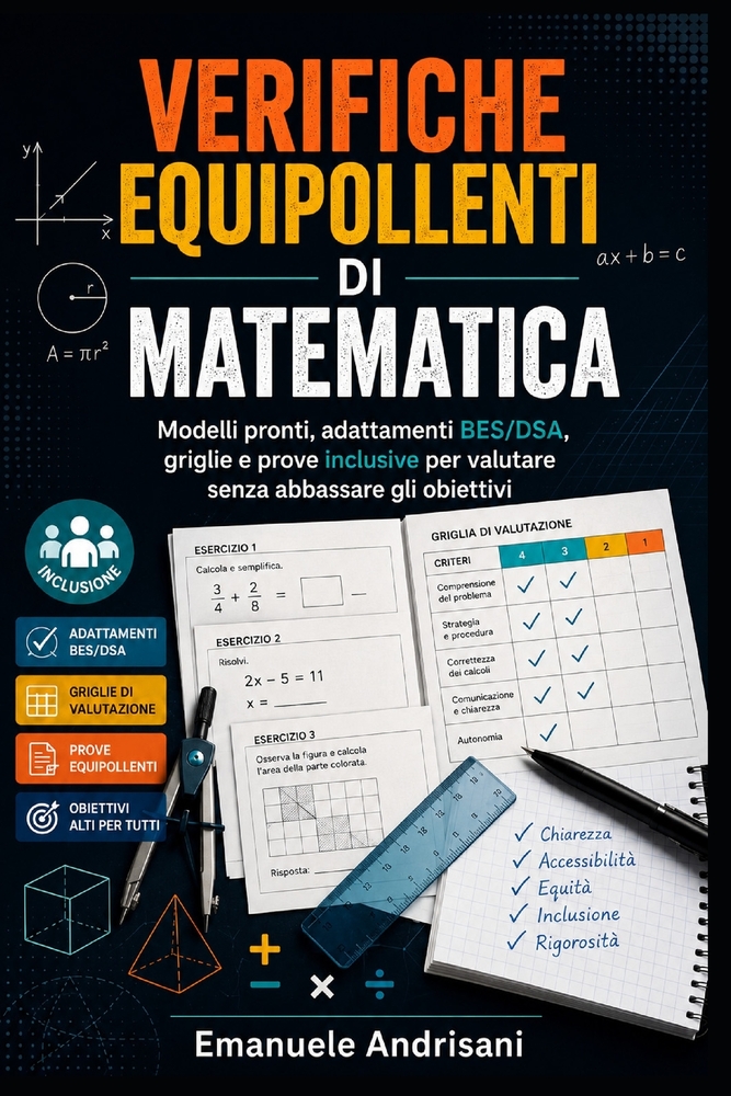 Verifiche Equipollenti Di Matematica: Modelli, criteri e adattamenti per valutare senza abbassare gli obiettivi cover
