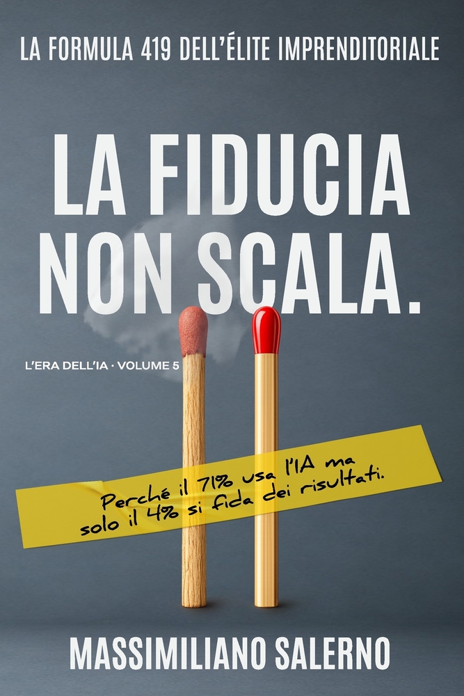 La Fiducia Non Scala: Perché il 71% usa l'IA ma solo il 4% si fida dei risultati. cover