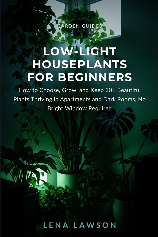 Low-Light Houseplants for Beginners: How to Choose, Grow, and Keep 20+ Beautiful Plants Thriving in Apartments and Dark Rooms, No Bright Window Requir cover