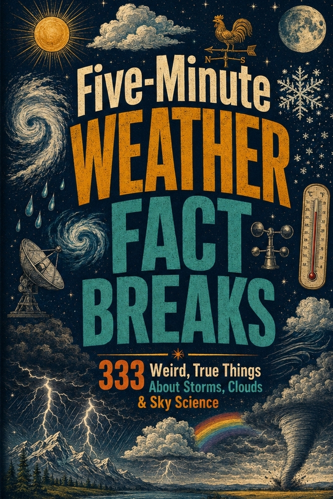 Five-Minute Weather Fact Breaks Subtitle: 333 Weird, True Things About Storms, Clouds & Sky Science cover