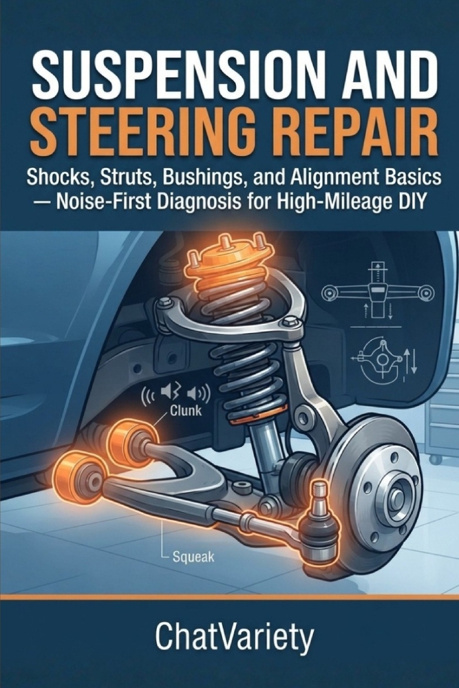 Suspension and Steering Repair: Shocks, Struts, Bushings, and Alignment Basics - Noise-First Diagnosis for High-Mileage DIY cover