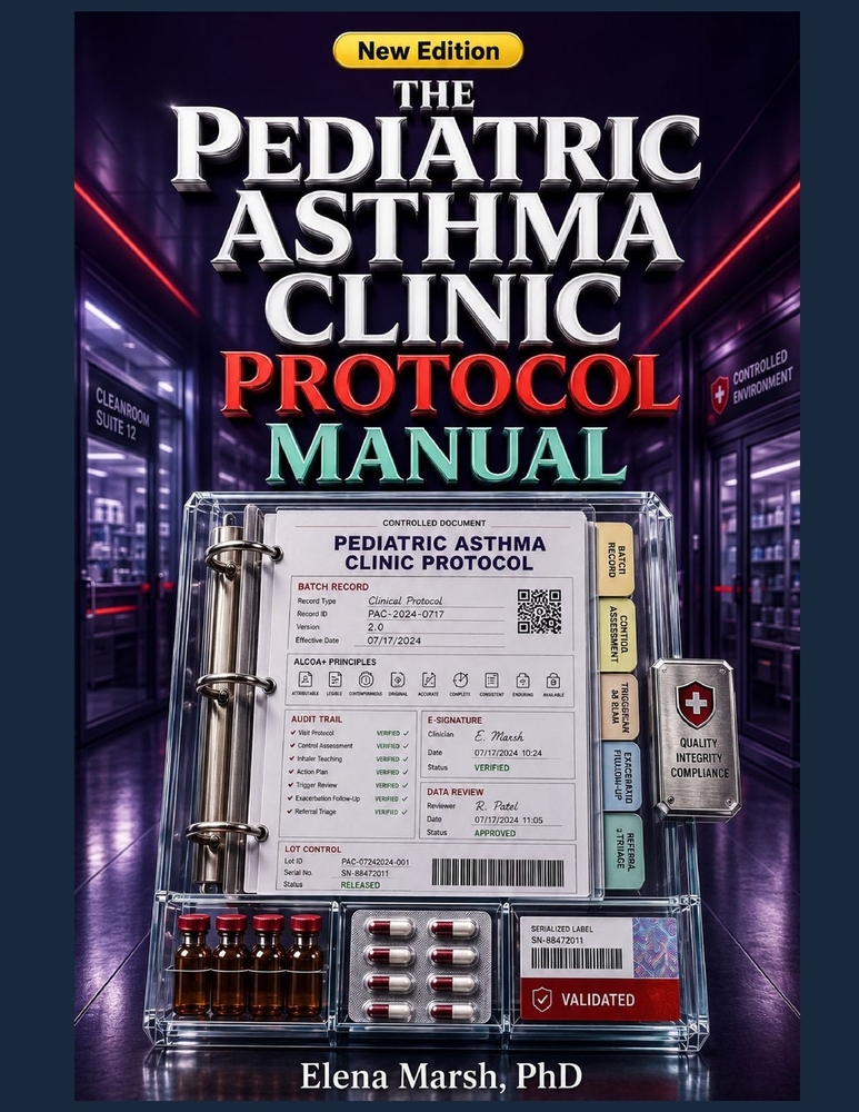 The Pediatric Asthma Clinic Protocol Manual: A Primary Care Team System for Control Assessment, Inhaler Teaching, Action Plans, Trigger Review, Exacer cover