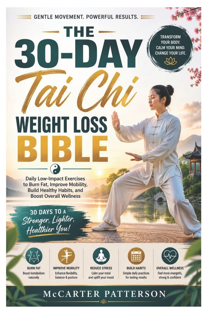 The 30-Day Tai Chi Weight Loss Bible: Daily Low-Impact Exercises to Burn Fat, Improve Mobility, Build Healthy Habits, and Boost Overall Wellness cover