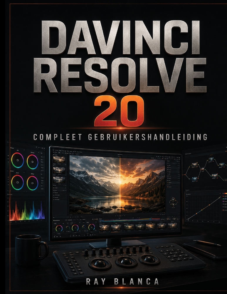 DaVinci Resolve 20 Compleet Gebruikershandleiding: Beheers videobewerking, kleurcorrectie, Fusion VFX en Fairlight Audio met stapsgewijze tutorials vo cover