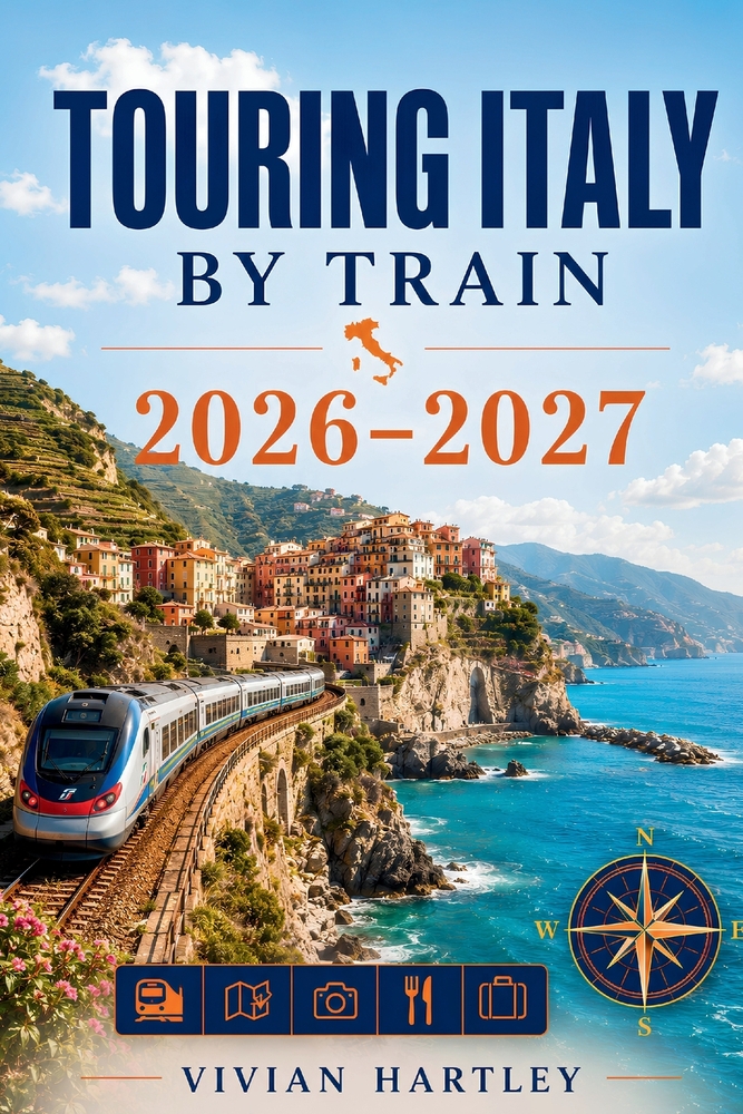Touring Italy by Train 2026-2027: Rail Routes to Renaissance Cities, Coastal Escapes, Hidden Villages, Scenic Landscapes, and the Flavors of la Dolce cover