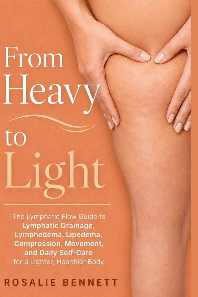 From Heavy to Light: The Lymphatic Flow Guide to Lymphatic Drainage, Lymphedema, Lipedema, Compression, Movement, and Daily Self-Care for a Lighter, H cover