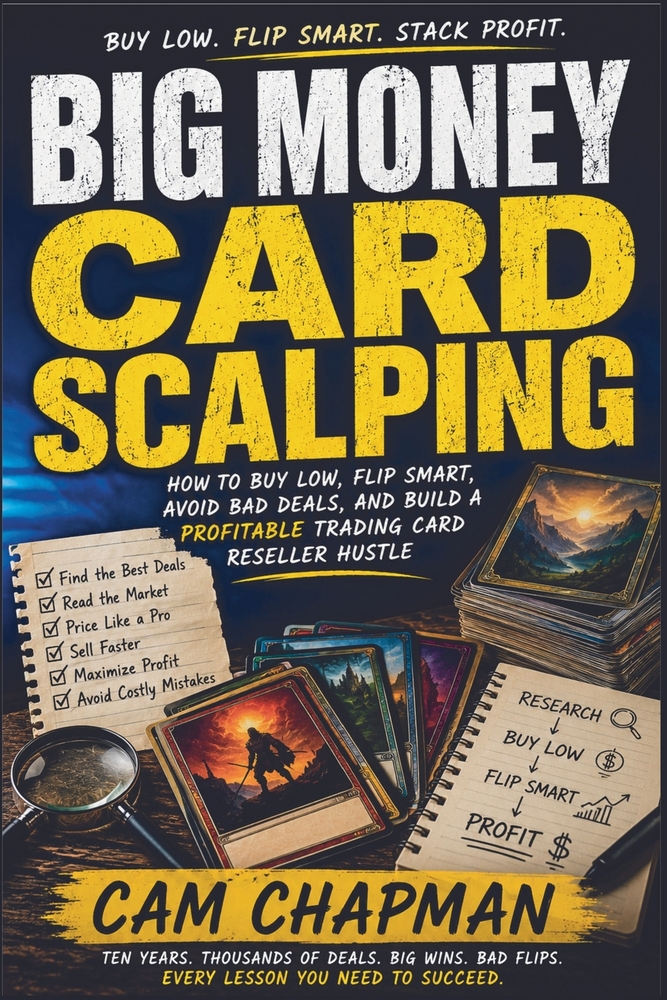 Big Money Card Scalping: A Practical Guide to Trading Card Reselling, Card Flipping, Sealed Product, Grading, and Collectible Profits cover