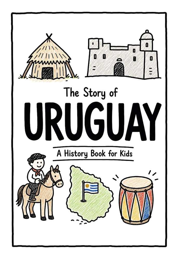 The Story of Uruguay - A History Book for Kids: A Fun, Educational, and Illustrated Journey Through Uruguayan History for Children and Curious Minds cover