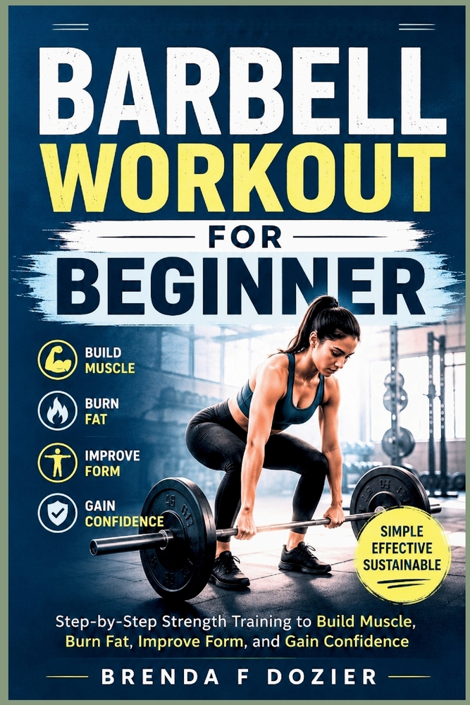 Barbell Workout for Beginner: Step-by-Step Strength Training to Build Muscle, Burn Fat, Improve Form, and Gain Confidence cover