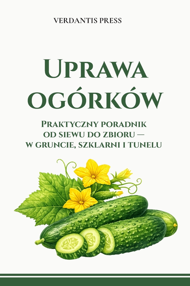 Uprawa ogórków: Praktyczny poradnik od siewu do zbioru - w gruncie, szklarni i tunelu cover