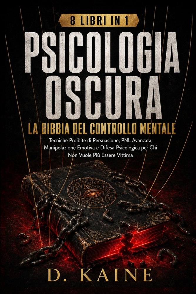 Psicologia Oscura: LA BIBBIA DEL CONTROLLO MENTALE: Tecniche Proibite di Persuasione, PNL Avanzata, Manipolazione Emotiva e Difesa Psicologica per Chi cover