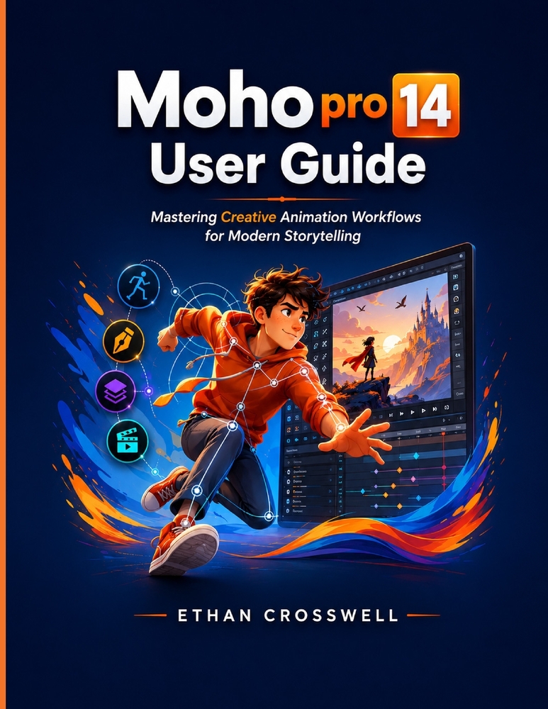 Moho pro 14 User Guide: Mastering Creative Animation Workflows for Modern Storytelling cover