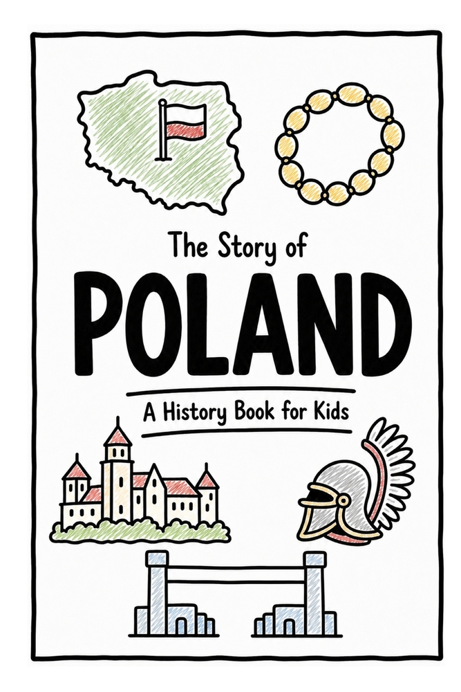 The Story of Poland - A History Book for Kids: A Fun, Educational, and Illustrated Journey Through Polish History for Children and Curious Minds cover