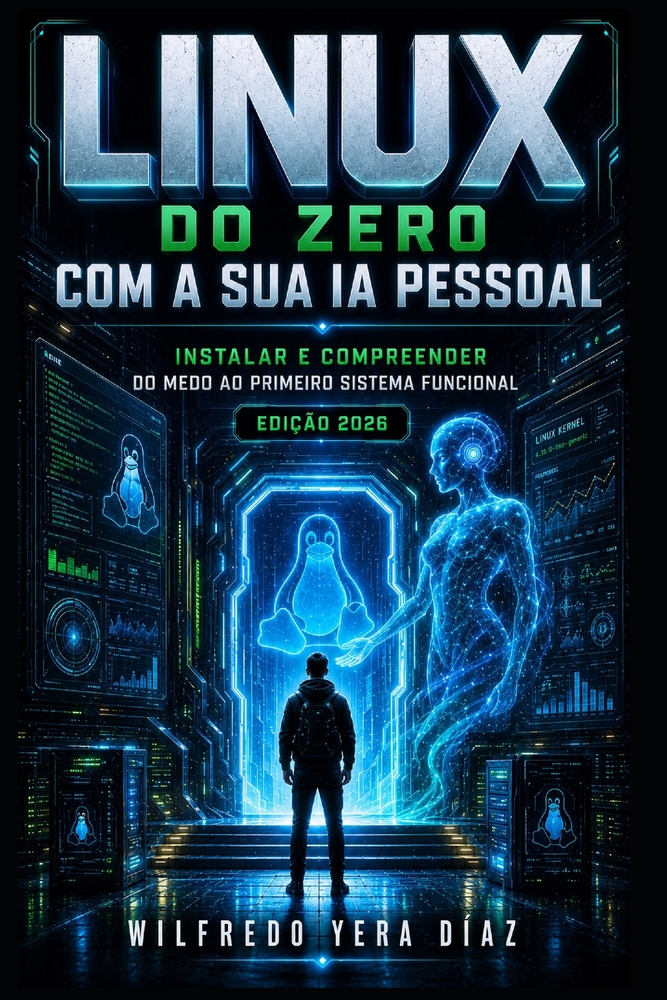 Linux do Zero com a Sua IA Pessoal: Instalar e Compreender: Do medo ao primeiro sistema funcional cover