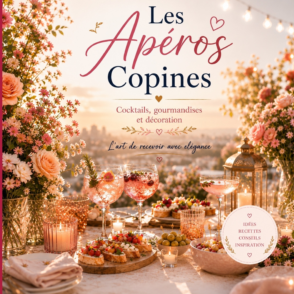 Les Apéros Copines: Cocktails, gourmandises et décoration - L'art de recevoir avec élégance cover