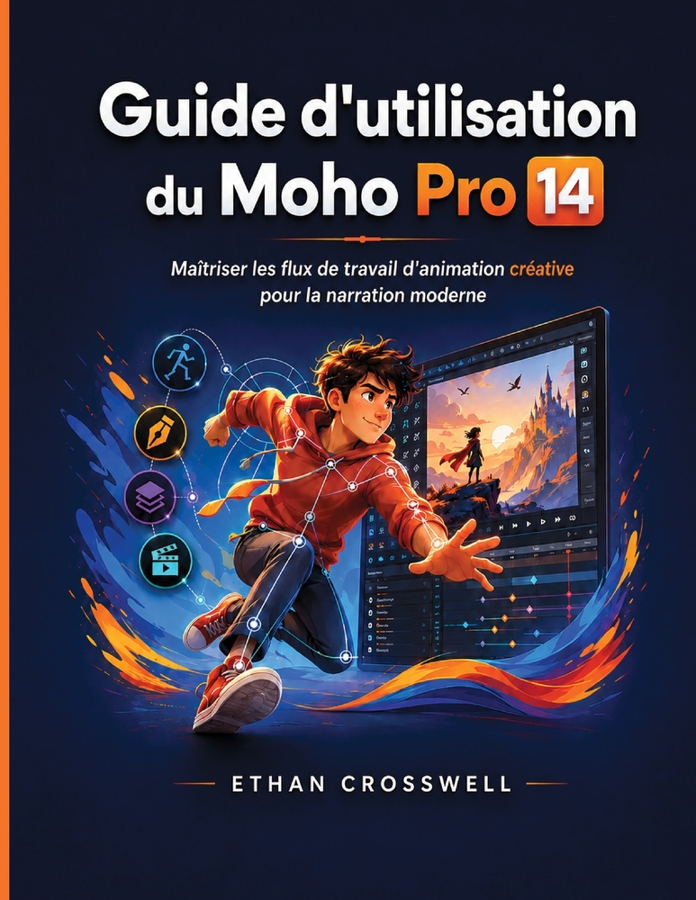 Guide d'utilisation du Moho Pro 14: Maîtriser les flux de travail d'animation créative pour la narration moderne cover