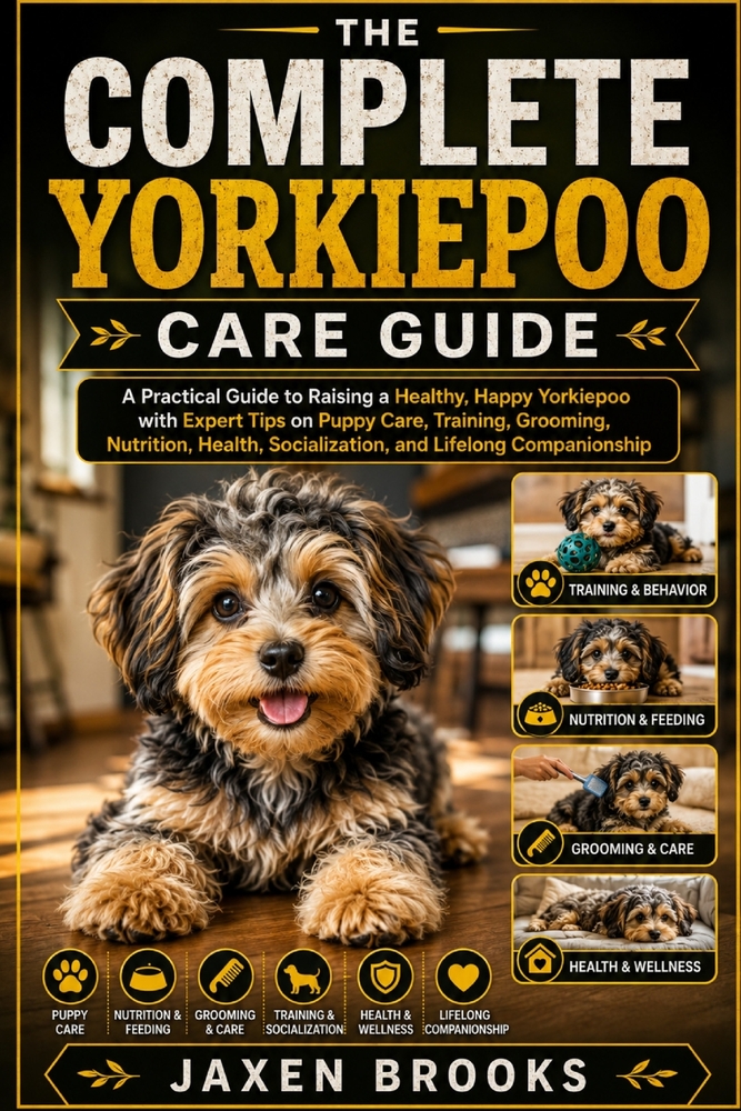 The Complete Yorkiepoo Care Guide: A Practical Guide to Raising a Healthy, Happy Yorkiepoo with Expert Tips on Puppy Care, Training, Grooming, Nutriti cover