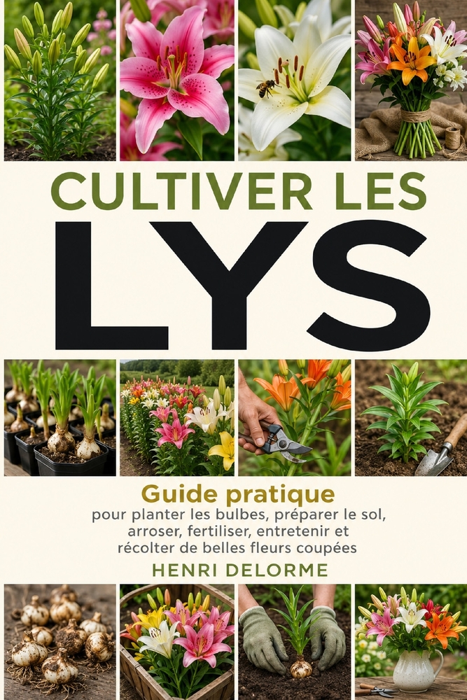 Cultiver les Lys: Guide pratique pour planter les bulbes, préparer le sol, arroser, fertiliser, entretenir et récolter de belles fleurs coupées cover
