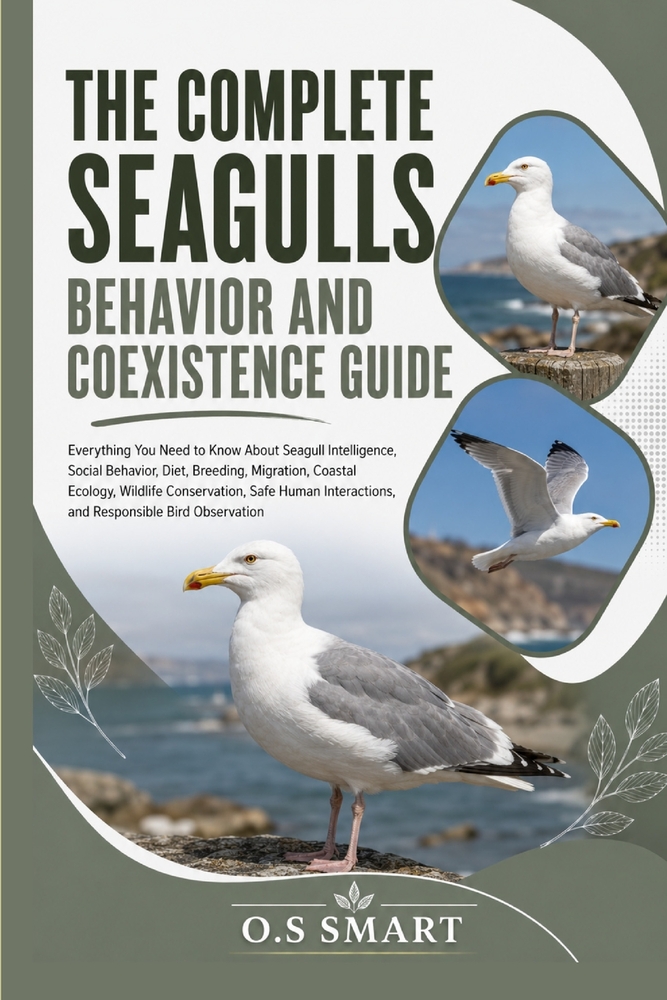 The Complete Seagulls Behavior and Coexistence Guide: Everything You Need to Know About Seagull Intelligence, Social Behavior, Diet, Breeding, Migrati cover