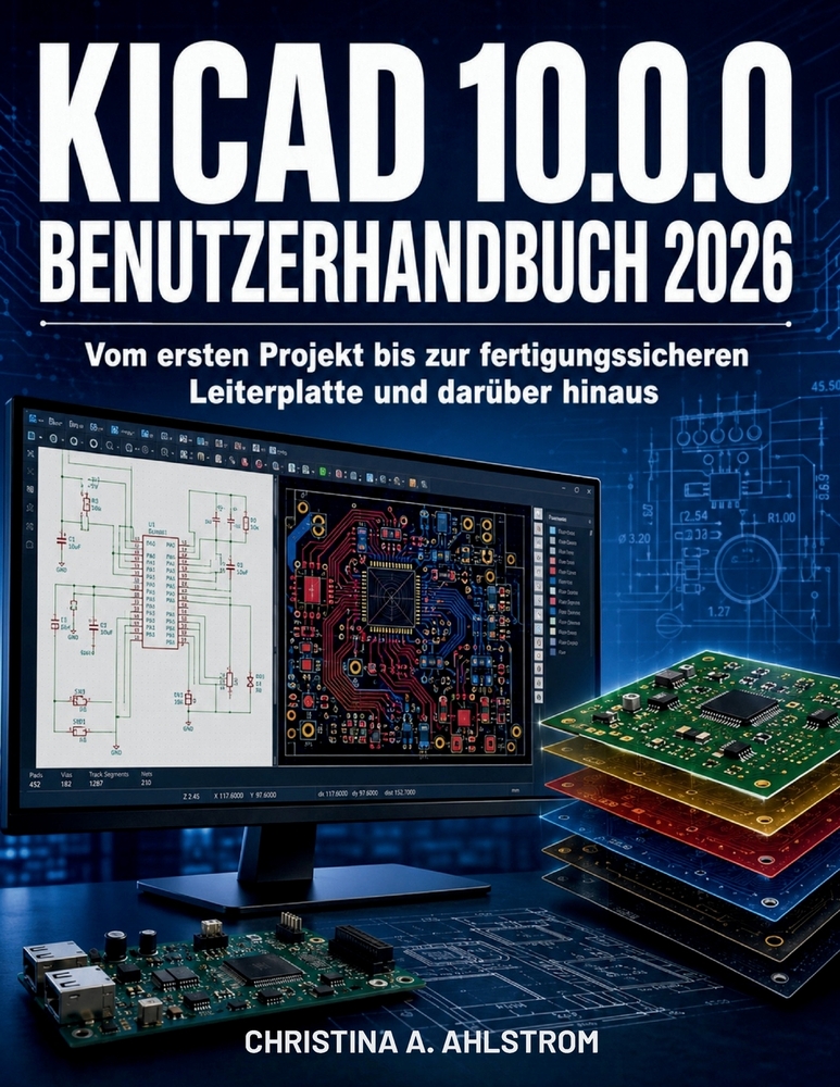 KiCad 10.0.0 Benutzerhandbuch 2026: Vom ersten Projekt bis zur fertigungssicheren Leiterplatte und darüber hinaus cover