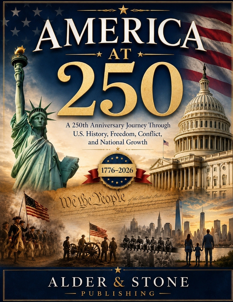 America at 250: A 250th Anniversary Journey Through American History, Liberty, Conflict, and the Nation's Future cover