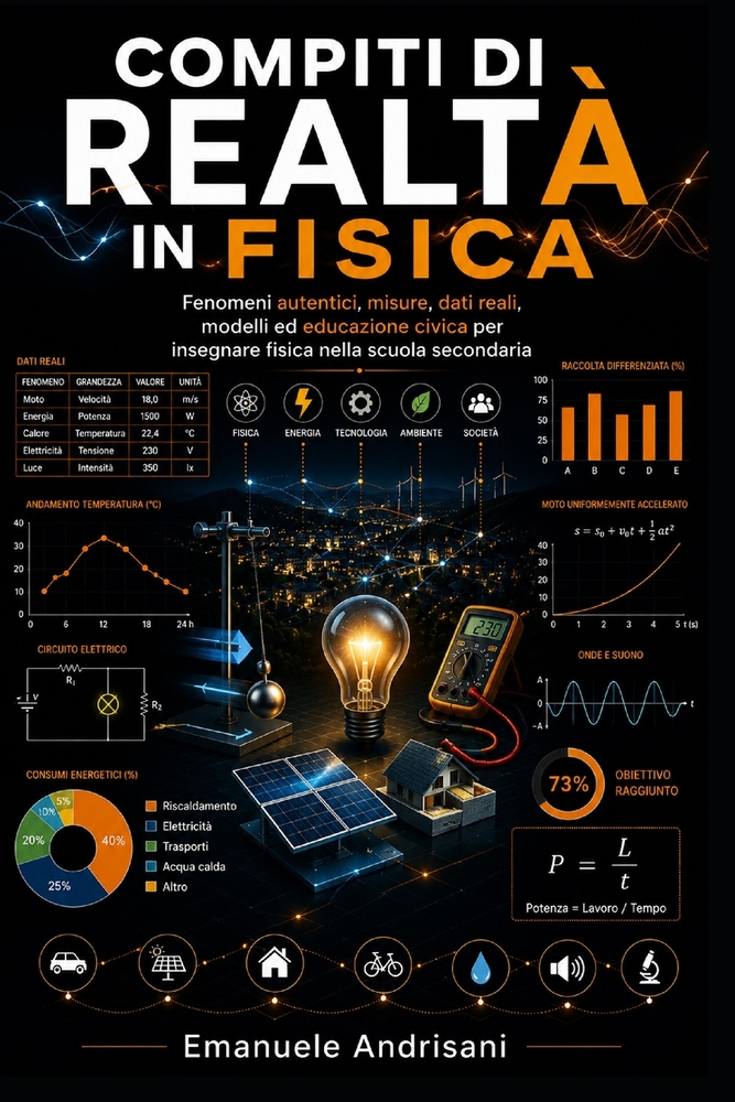 Compiti Di Realtà in Fisica: Fenomeni autentici, misure, dati reali, modelli ed educazione civica per insegnare fisica nella scuola secondaria cover