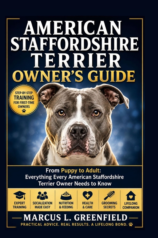 American Staffordshire Terrier Owner's Guide: From Puppy to Adult: Everything Every American Staffordshire Terrier Owner Needs to Know cover