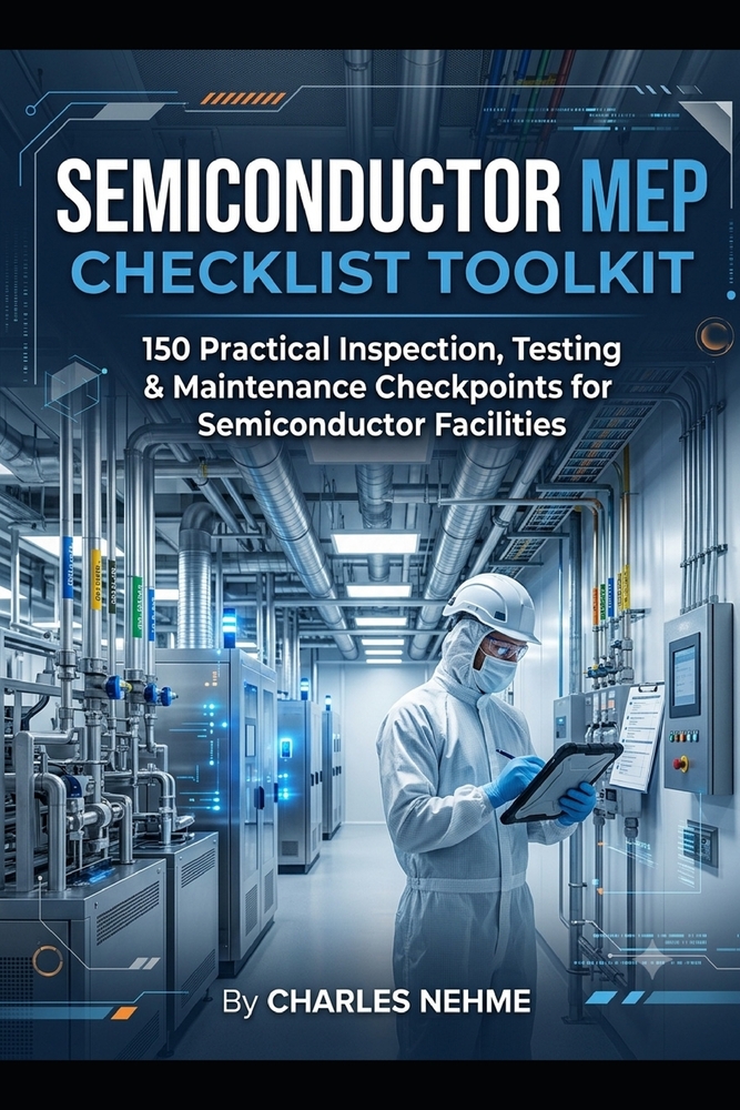 Semiconductor MEP Checklist Toolkit: 150 Practical Inspection, Testing & Maintenance Checkpoints for Semiconductor Facilities cover