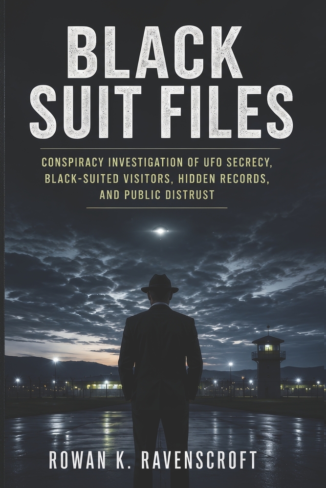 Black Suit Files: Conspiracy Investigation of UFO Secrecy, Black-Suited Visitors, Hidden Records, and Public Distrust cover
