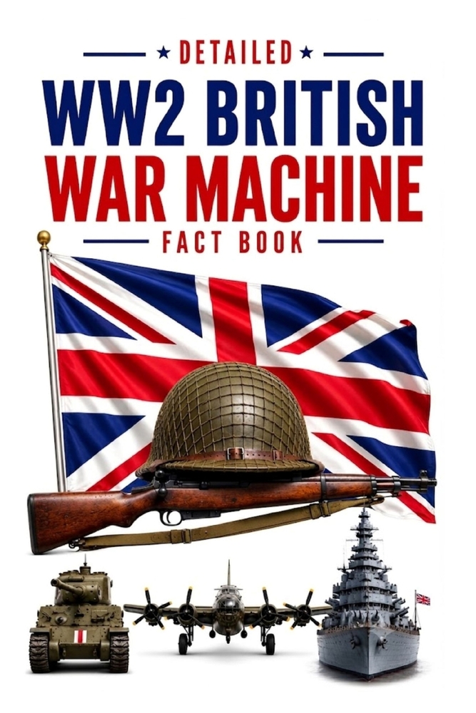 Detailed WW2 British War Machine Fact Book cover