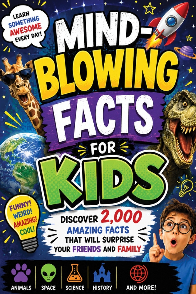 Mind-Blowing Facts for Kids: Discover 2,000 Amazing Facts That Will Surprise Your Friends and Family. Awesome Gift for Boys and Girls reducing screen cover