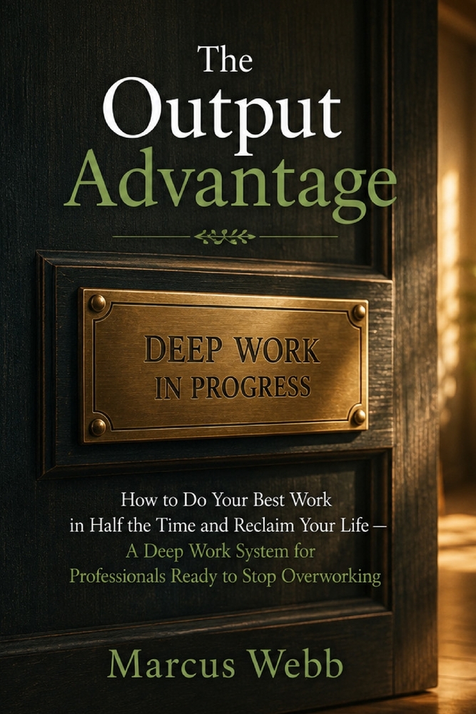 The Output Advantage: How to Do Your Best Work in Half the Time and Reclaim Your Life - A Deep Work System for Professionals Ready to Stop Overworking cover