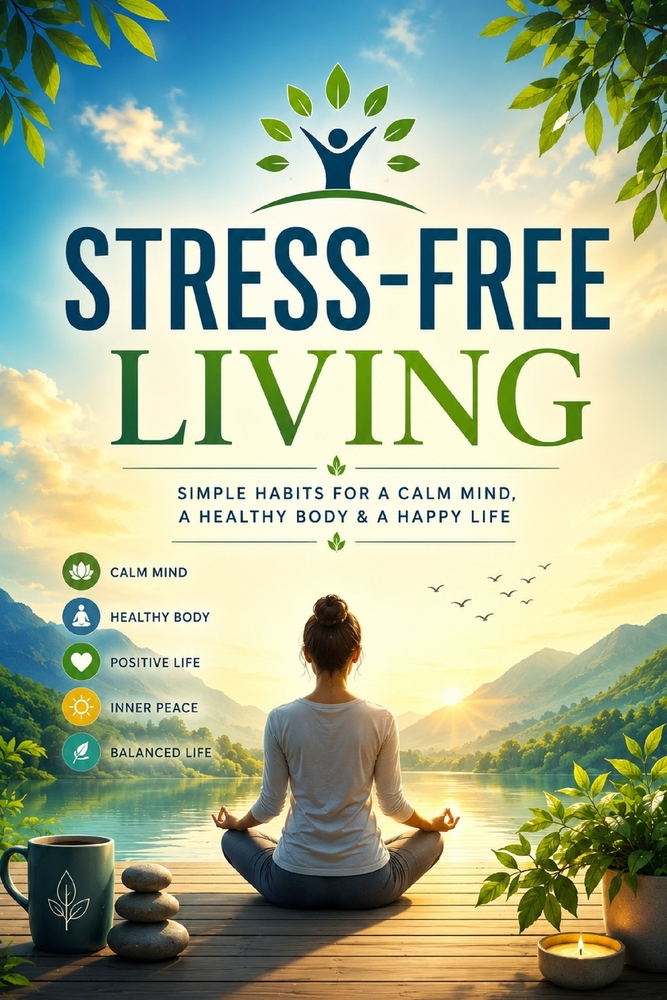 Stress-Free Living: A Practical Guide to Overcoming Anxiety, Building Emotional Resilience, Mastering Your Mindset, and Creating a Calm, Balanced, and cover