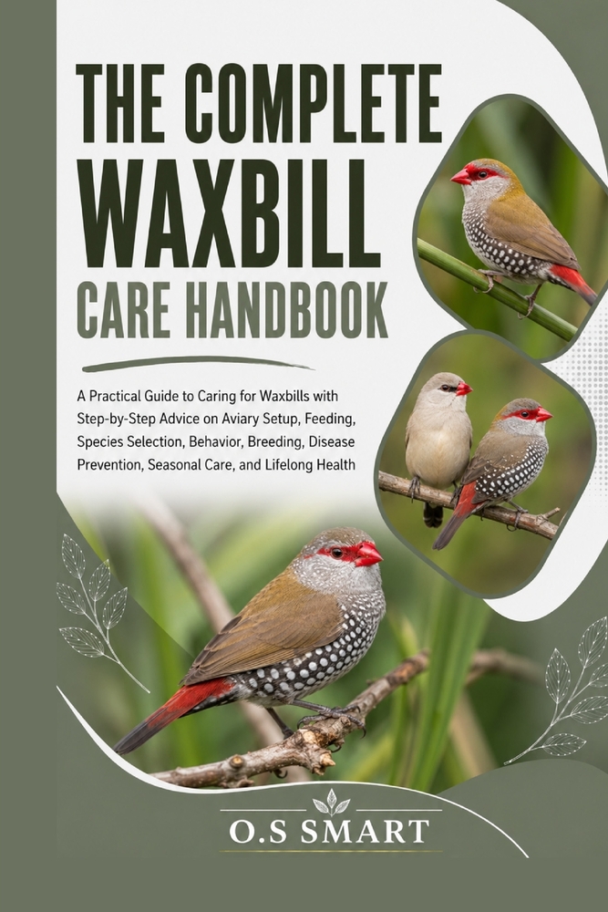 The Complete Waxbill Care Handbook: A Practical Guide to Caring for Waxbills with Step-by-Step Advice on Aviary Setup, Feeding, Species Selection, Beh cover