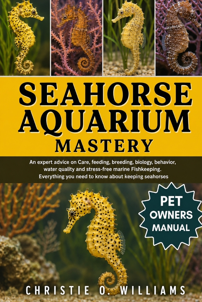 Seahorse Aquarium Mastery: An expert advice on Care, feeding, breeding, biology, behavior, water quality and stress-free marine Fishkeeping. Everythin cover